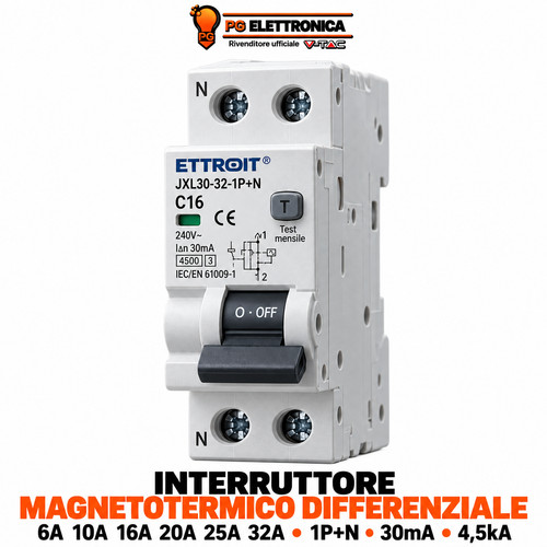 Interruttore magnetotermico - interruttore,